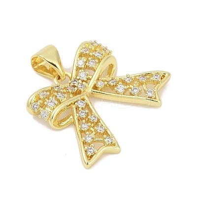 Brass Micro Pave Cubic Zirconia Pendants KK-D317-098A-G-1