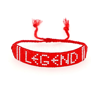 Miyuki Seed Braided Bead Bracelet BJEW-P269-26-1