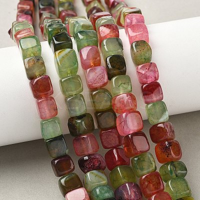 Natural Dragon Veins Agate Beads Strands G-G177-E12-05-1