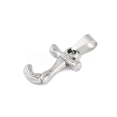 Non-Tarnish 304 Stainless Steel Pendants STAS-F235-01P-J-1