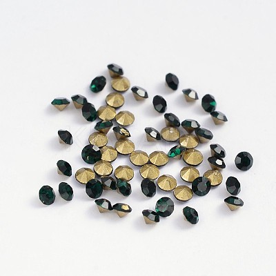 Back Plated Grade A Diamond Glass Pointed Rhinestone RGLA-SS22-010-1