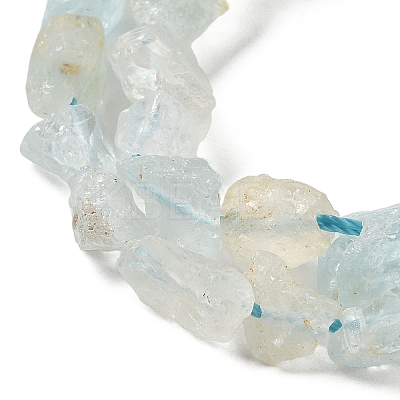 Raw Rough Natural Aquamarine Beads Strands G-I283-G08-02-1