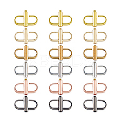 18Pcs 6 Colors Alloy Adjuster Buckles FIND-DC0004-91-1