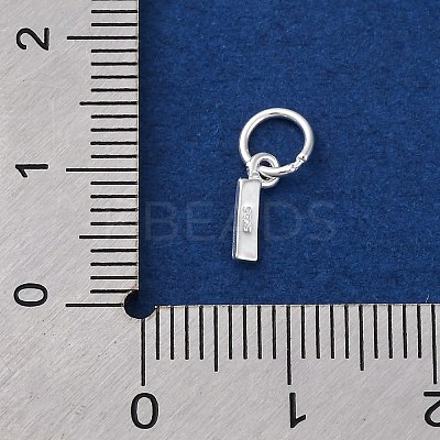 925 Sterling Silver Letter Charms STER-C012-01S-I-1