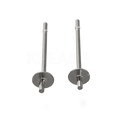 Anti-Tarnish 304 Stainless Steel Stud Earring Findings STAS-P370-01A-P-1