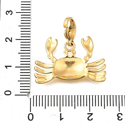 Crab 304 Stainless Steel Pendant Decorations STAS-R159-03G-1