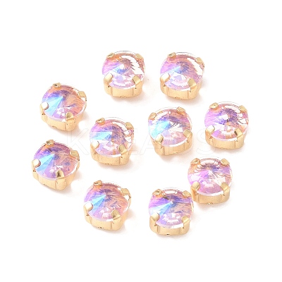 Moonlight Effect Flat Round Sew on Rhinestone RGLA-G018-01B-05-1