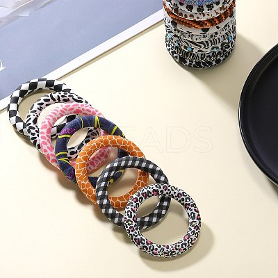 5Pcs Ring Food Grade Eco-Friendly Silicone Focal Beads JX893B-1
