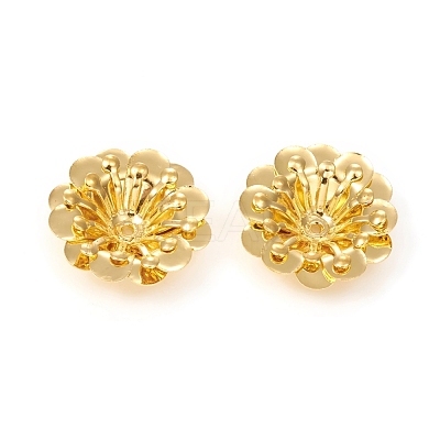 Multi-Petal Brass Bead Caps KK-I669-14G-1