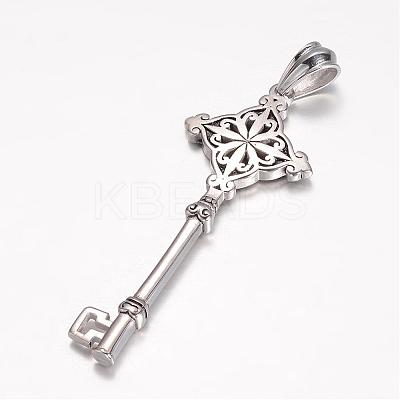 304 Stainless Steel Big Pendants STAS-D441-11AS-1