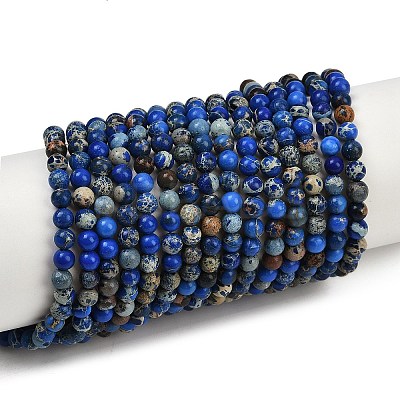 Natural Imperial Jasper Beads Strands X-G-I122-4mm-06-1