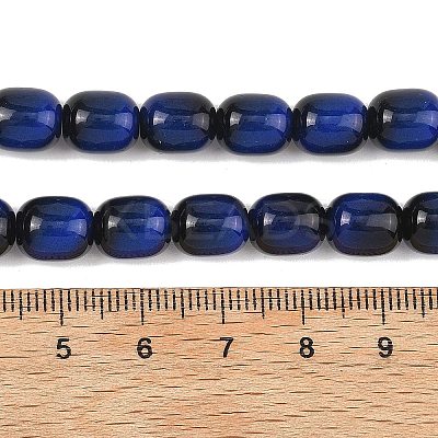 Imitation Tiger Eye Glass Beads Strands X-GLAA-H040-02A-1