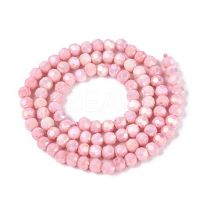 Anti-Tarnish Electroplate Glass Beads Strands EGLA-T021-4mm-15-04-1