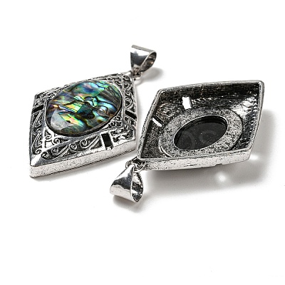 Natural Paua Shell Big Pendants FIND-Z032-06C-1