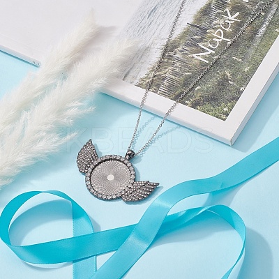 Alloy Big Pendants Cabochon Settings FIND-YW0001-20A-B-1