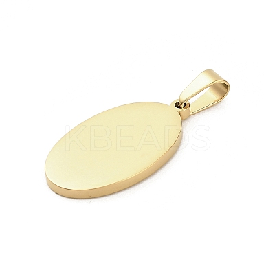 304 Stainless Steel Stamping Blank Tag Pendants STAS-H333-02G-1