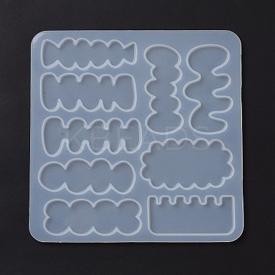 DIY Irregular Shape Cabochon Silicone Molds for Hair Clips DIY-L069-01A-1