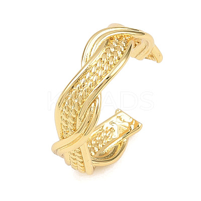 Brass Cuff Rings for Women RJEW-Z113-03G-1
