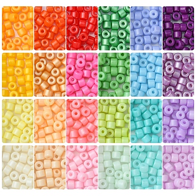 DIY Column Baking Paint Glass Seed Beads Bracelets Making Kits SEED-FS0001-39-1