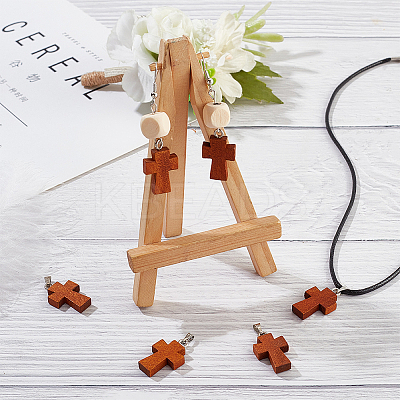 20Pcs Wood Dyed Pendants FIND-PH0010-67-1