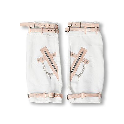 Polyester Leg Sleeves AJEW-WH20042-74A-1