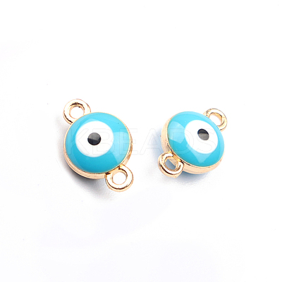 Alloy Enamel Connector Charms FIND-H019-28G-1