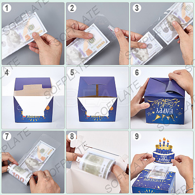 Happy Birthday Day Money Box for Cash Gift Pull DIY-WH200050-31F-1