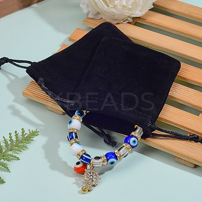 40Pcs 4 Colors Velvet Packing Pouches TP-SZ0001-01-1