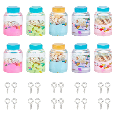 DIY Wishing Bottle Pendant Making Kits DIY-CA0001-40-1