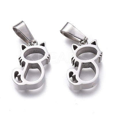 Tarnish Resistant 304 Stainless Steel Pendants STAS-Z006-06P-1