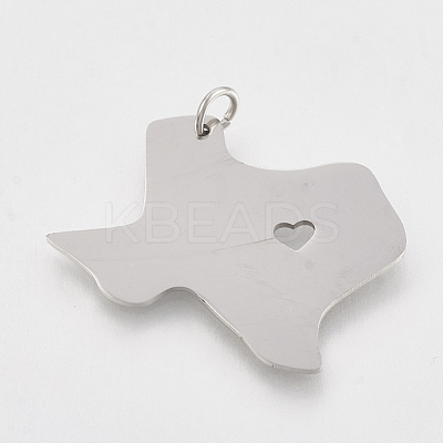 Tarnish Resistant 201 Stainless Steel Pendants STAS-T038-71-1