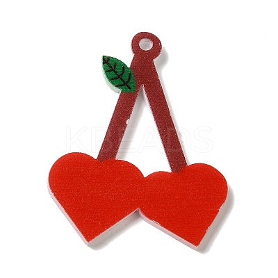 Opaque Resin Pendants LS-RESI-P029-01B-1