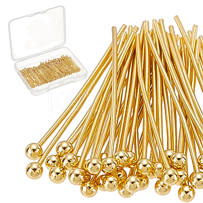 200Pcs Brass Ball Head Pins KK-ME0002-87-1