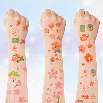 36Pcs 2 Style PVC Waterproof Self-Adhesive Picture Stickers STIC-SP0001-09D-1