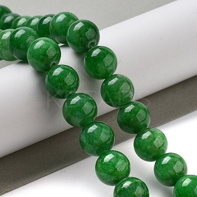 Natural Mashan Jade Round Beads Strands G-D263-10mm-XS13-1