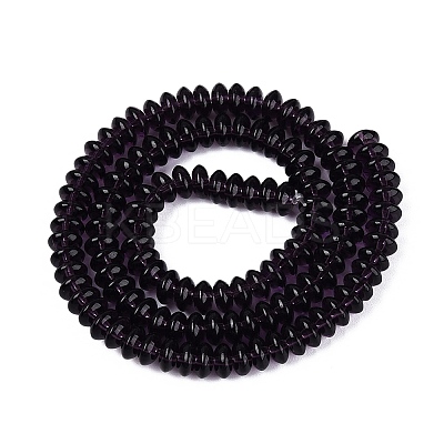 Transparent Glass Beads Strands GLAA-Q113-02A-A10-1