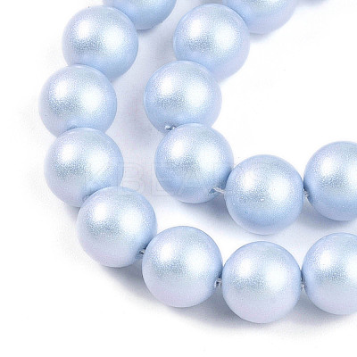 Baking Paint Pearlized Glass Pearl Bead Strands HY-N002-8mm-C04-1