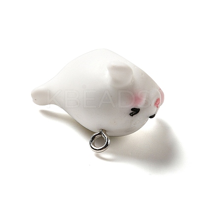 Marine Series Opaque Resin Pendants RESI-E031-02P-14-1