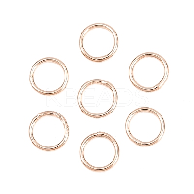Brass Closed Jump Rings KK-D257-01RG-05-1