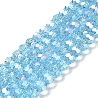 Transparent Glass Beads EGLA-A035-T8mm-B08-1