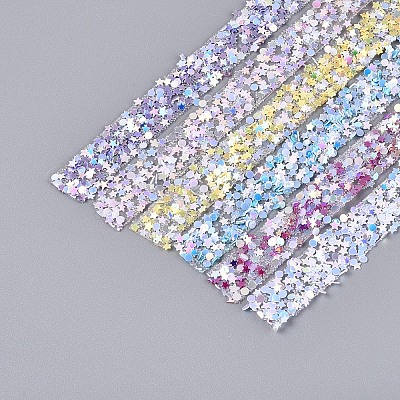Star & Flat Round Self Adhesive Resin Tape DIY-N008-01-1