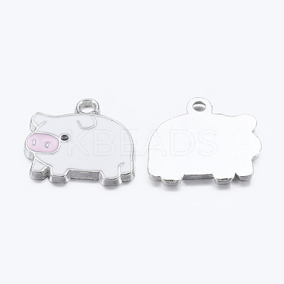 Zinc Alloy Enamel Pendants X-ENAM-22X18-2-1
