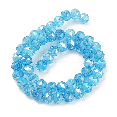 Baking Paint Glass Beads Strands GLAA-H032-05-02-1