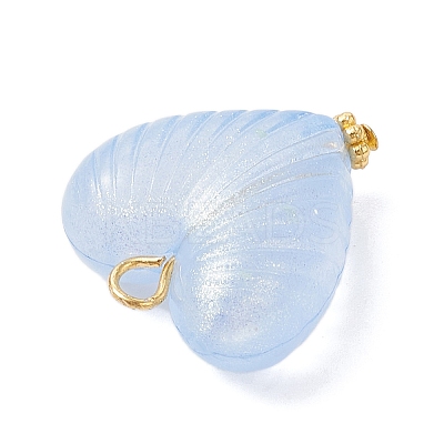 Pearlized Acrylic Charms PALLOY-JF04523-1