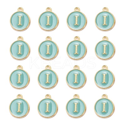 Golden Plated Alloy Enamel Charms X-ENAM-S118-05I-1