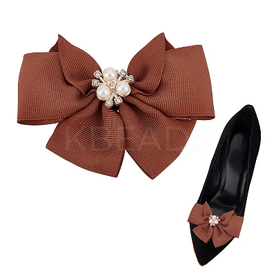 Polyester Bowknot Shoe Decorations FIND-GO0001-52B-1
