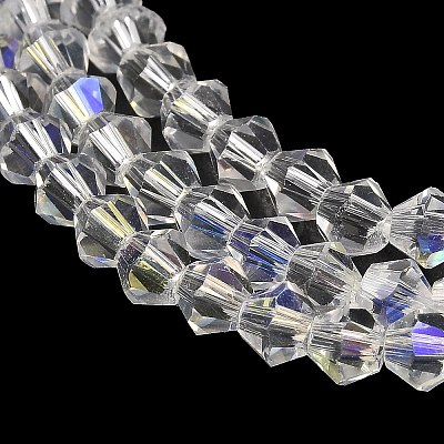 Transparent Electroplate Glass Beads Strands LS-GLAA-F029-2mm-D13-1