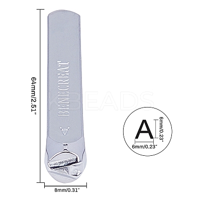 Iron Seal Stamps AJEW-BC0005-48-1