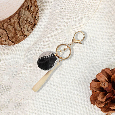 DIY Leather Keychain Making Kits AJEW-WH20020-345G-14-1