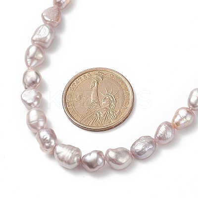 Natural Pearl Beaded Necklaces for Women NJEW-JN04107-02-1